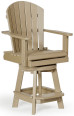 Weatherwood Poly Swivel Pub Chair