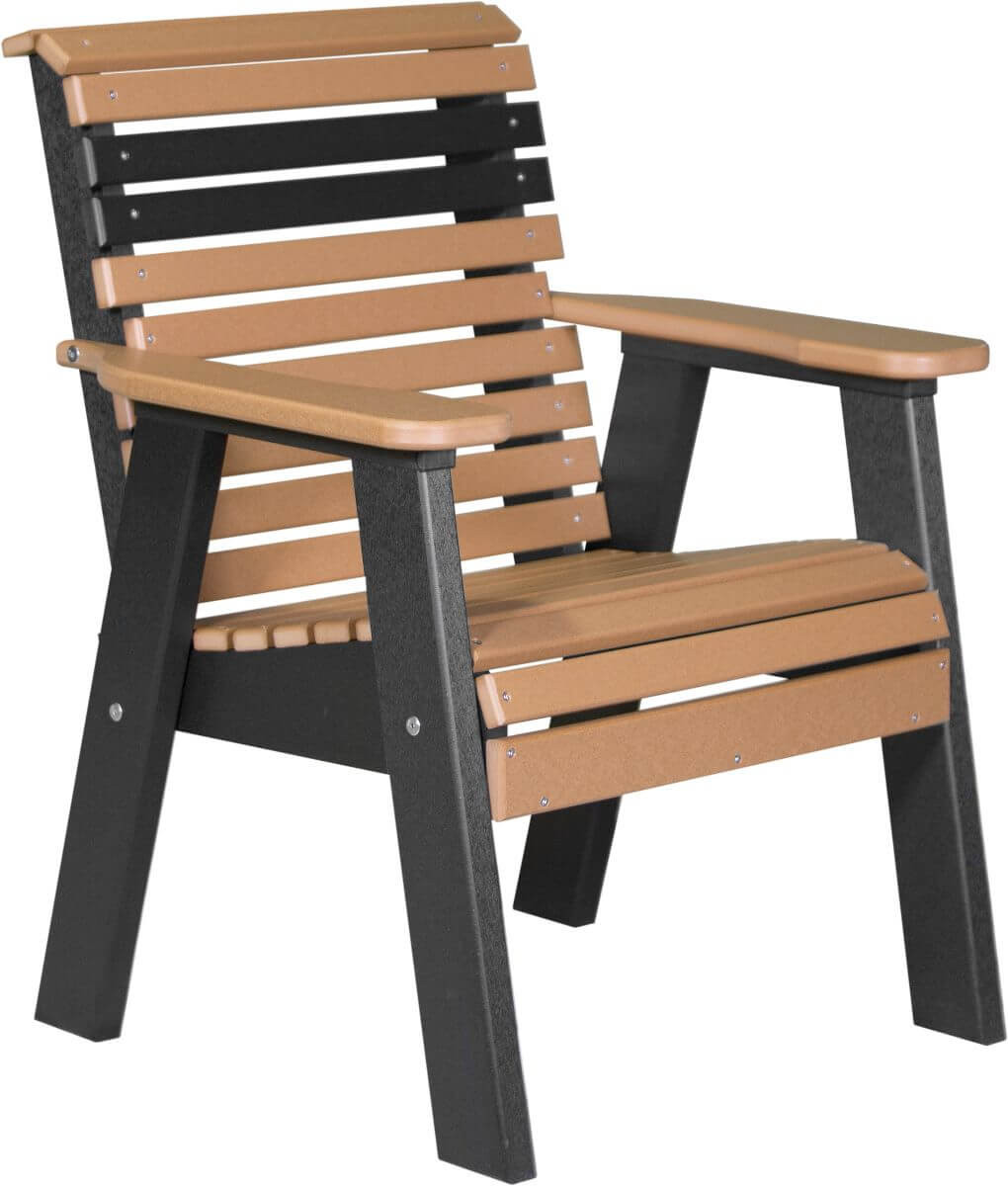 Cedar and Black Cape Lookout Patio Chair