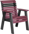Cherrywood and Black Cape Lookout Patio Chair
