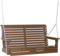 Chestnut Brown Cape Lookout Porch Swing