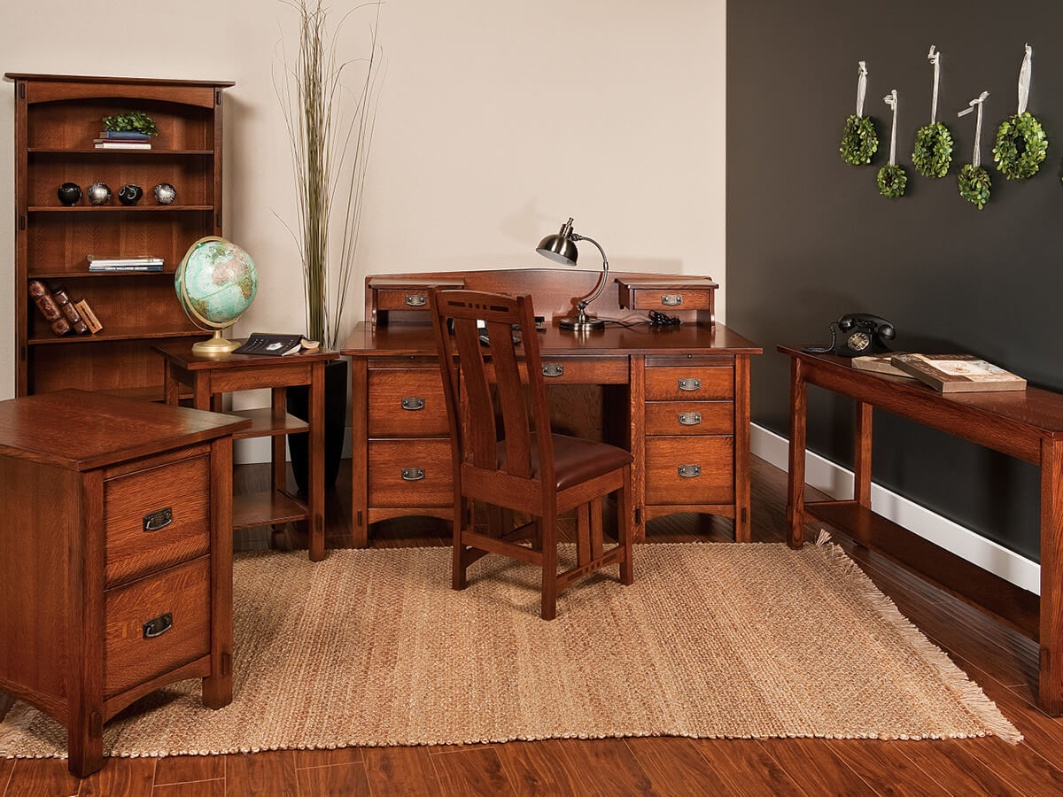 Real Wood Mission Office Furniture