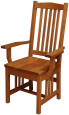 Carbondale Mission Dining Arm Chair