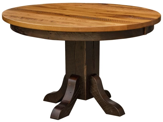 Carmel Reclaimed Round Table - Countryside Amish Furniture