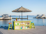 Outdoor Counter Height Bar Table with Stools