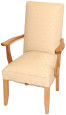 Chamber's Upholstered Dining Arm Chair