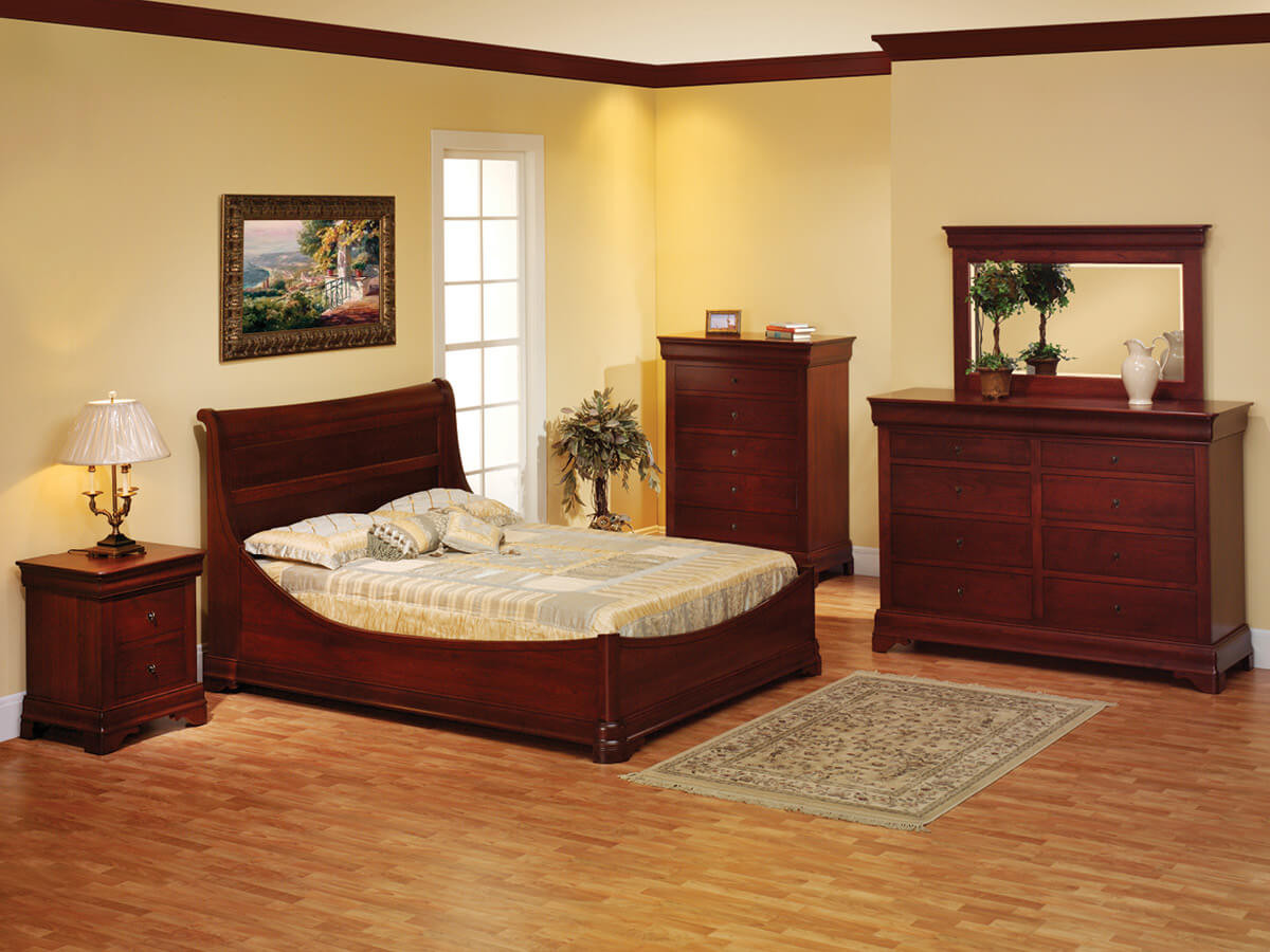 Charlemagne Solid Wood Bedroom Set 