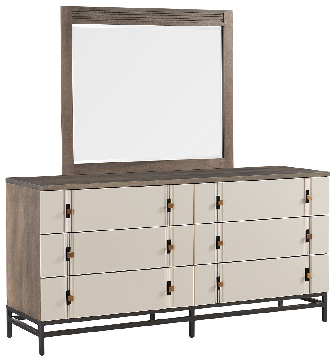 Brown Maple Modern Dresser
