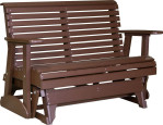 Chestnut Brown Cape Lookout Patio Glider Bench