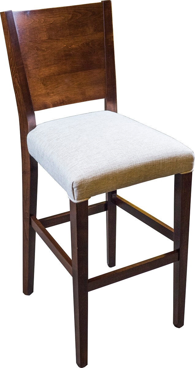 Modern Bar Chair with Fabric Seat