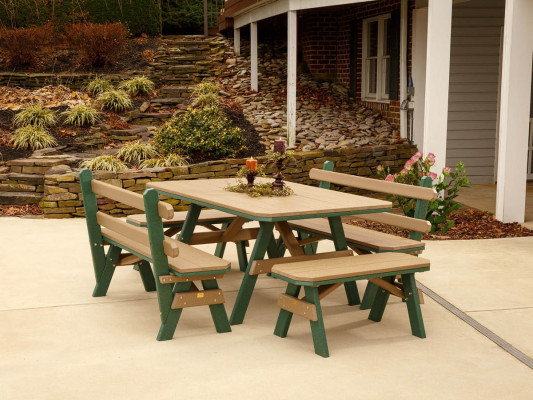 Outdoor Poly Lumber Seating and Table