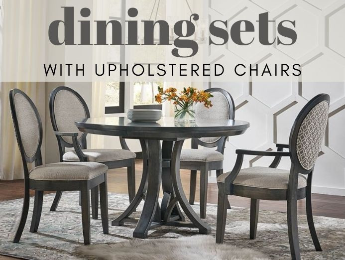 Dining Sets With Upholstered Chairs
