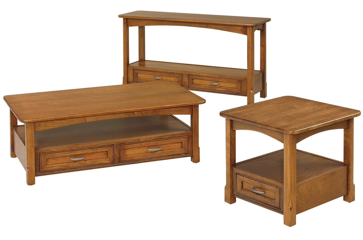 Amish Built Occasional Tables with Drawers