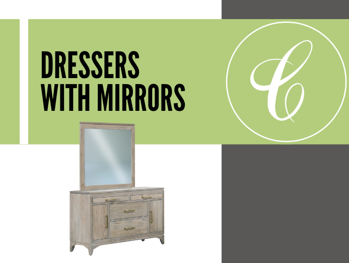 Solid Wood Dressers With Included Mirrors