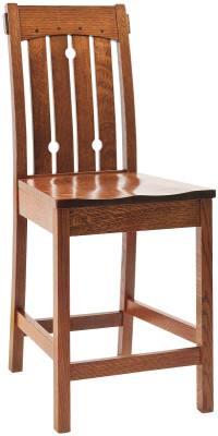 Eagle Creek Solid Wood Mission Pub Chair