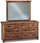 Elsmere 7-Drawer Mirrored Dresser