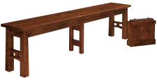 Falling Water Extendable Dining Bench with Leaves