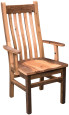 Flagstaff Reclaimed Mission Arm Chair