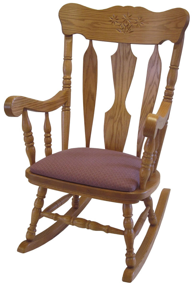 Frances Rocking Chair With Fabric