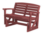 Cherry Wood Bay Outdoor Double Glider