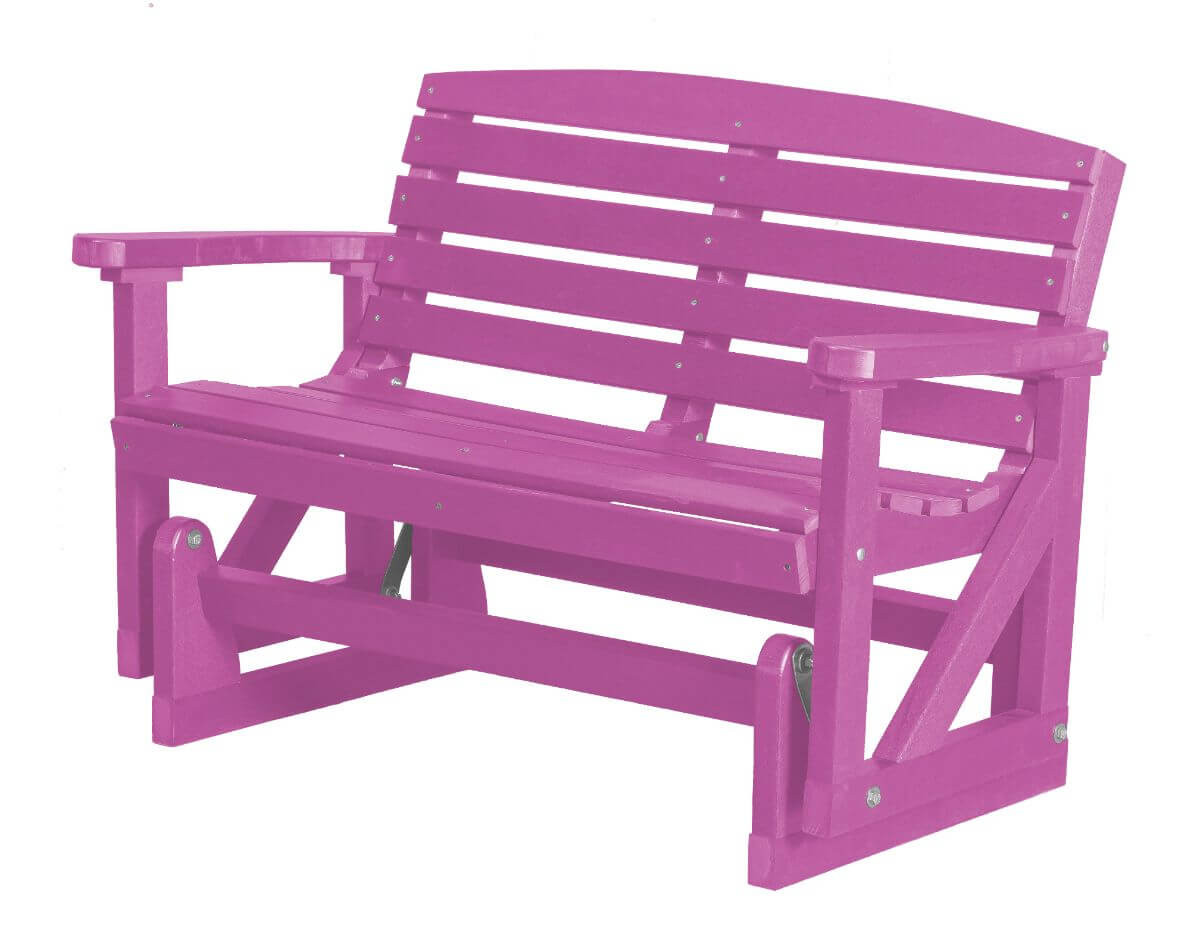 Purple Green Bay Outdoor Double Glider