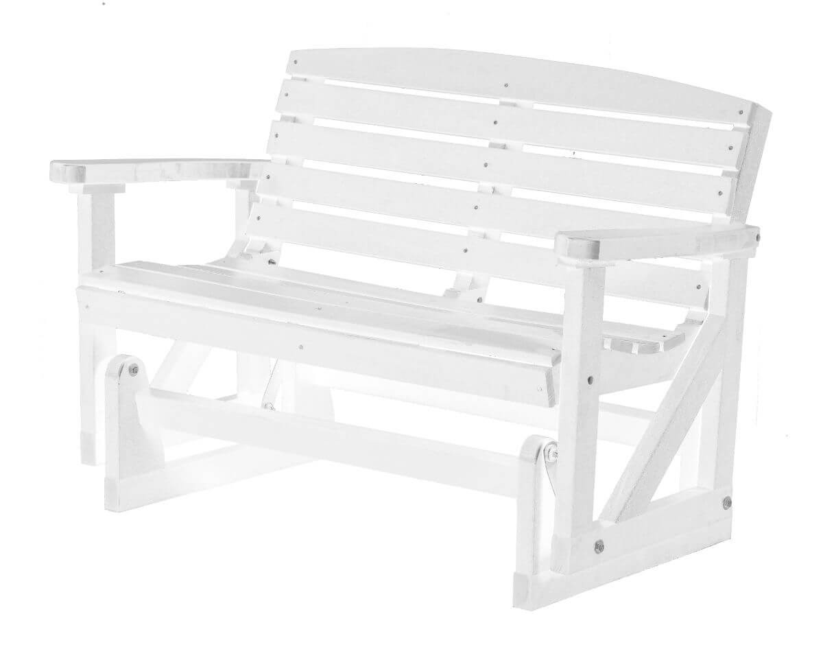 White Green Bay Outdoor Double Glider