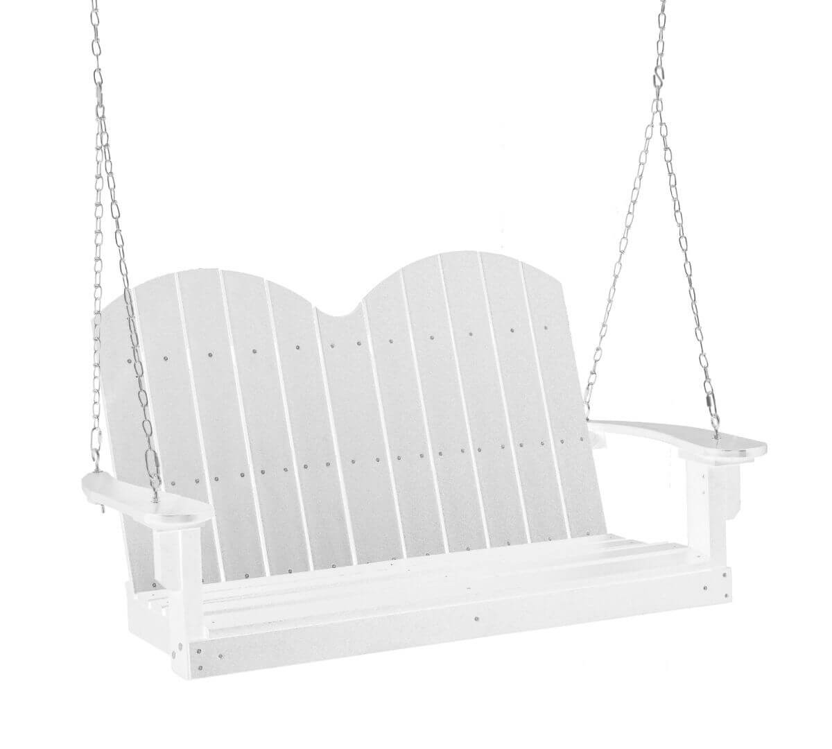 White Green Bay Outdoor Swing
