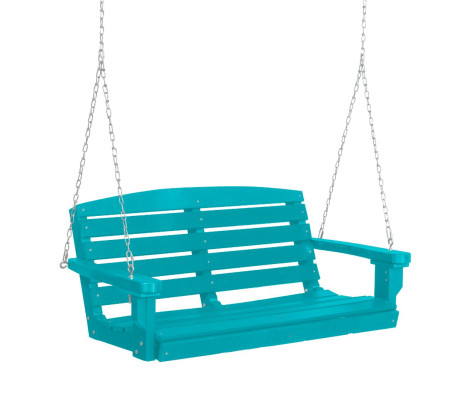 Aruba Blue Green Bay Porch Swing