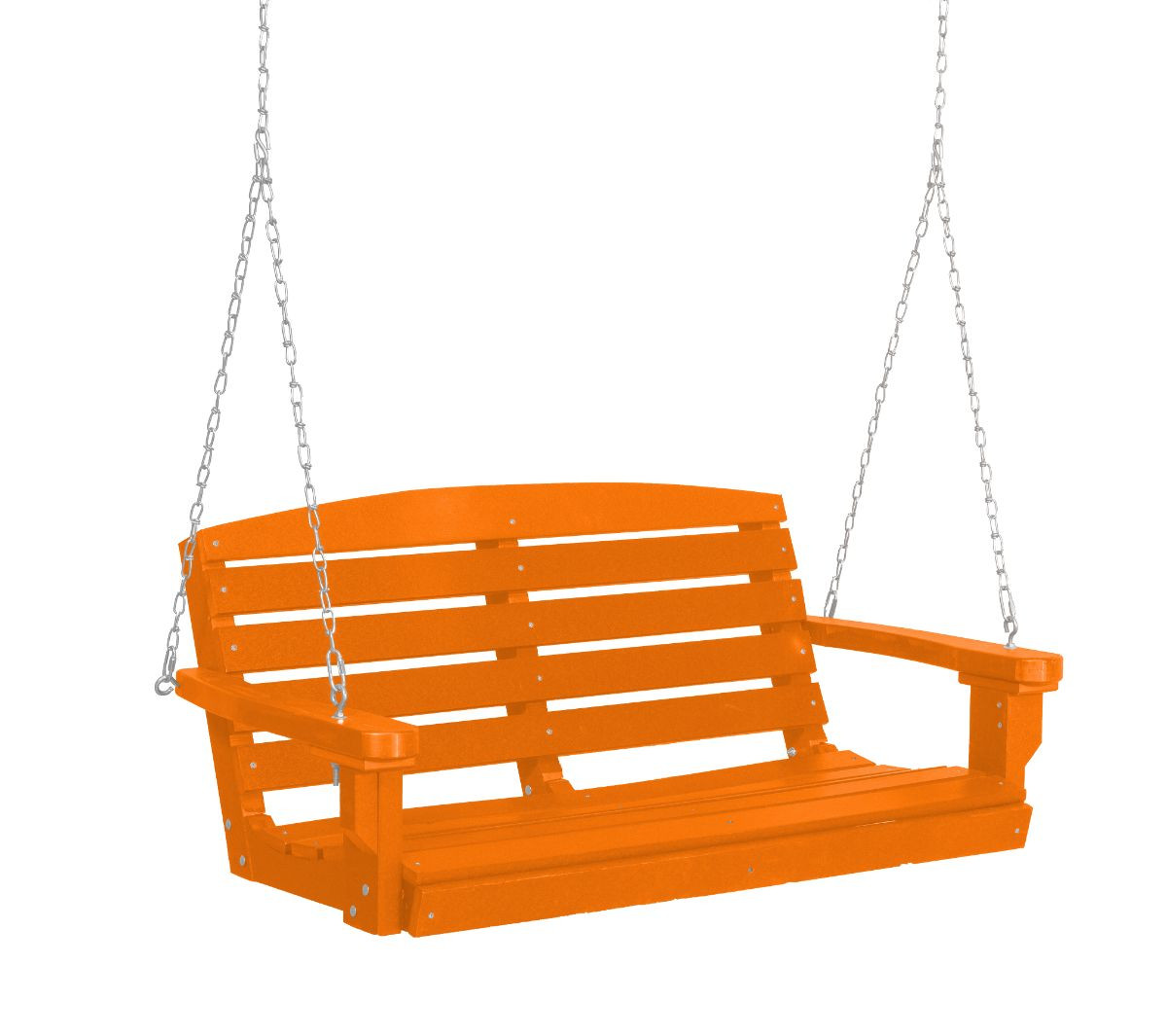 Orange Green Bay Porch Swing