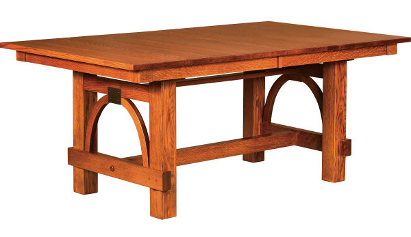 Gridley Modern Trestle Dining Table