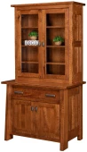 Hartington 1-Drawer Credenza and Hutch