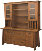 Hartington Executive Credenza with Hutch