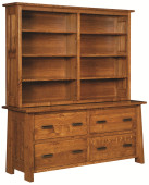 Hartington Executive Lateral File with Hutch