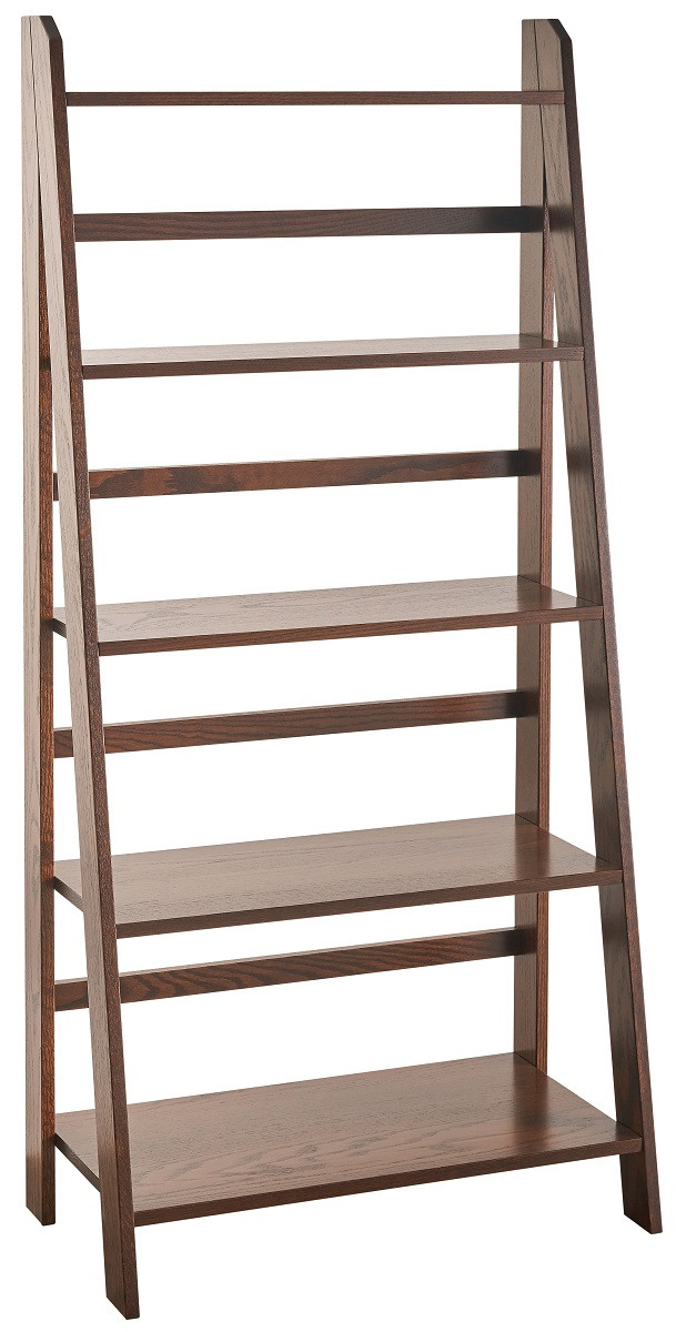 Oak Ladder Bookshelf