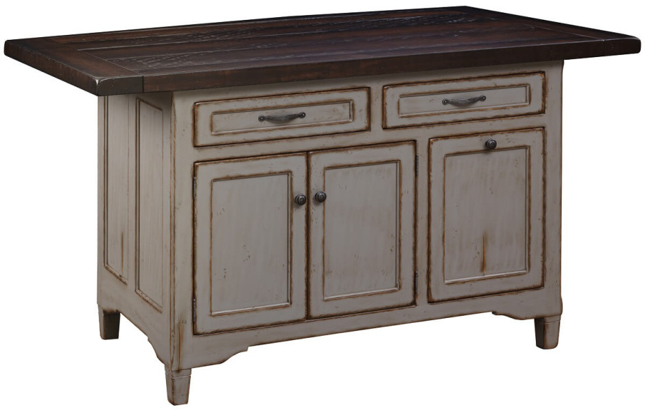 Kearny French Country Kitchen Island - Countryside Amish Furniture