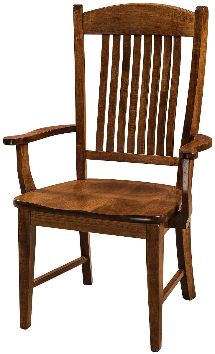 Keaton Amish Arm Chair in Brown Maple