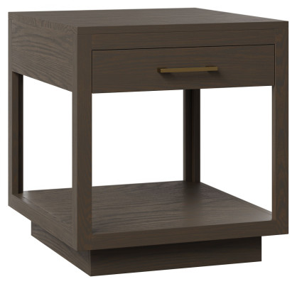 Brown Maple Accent Table