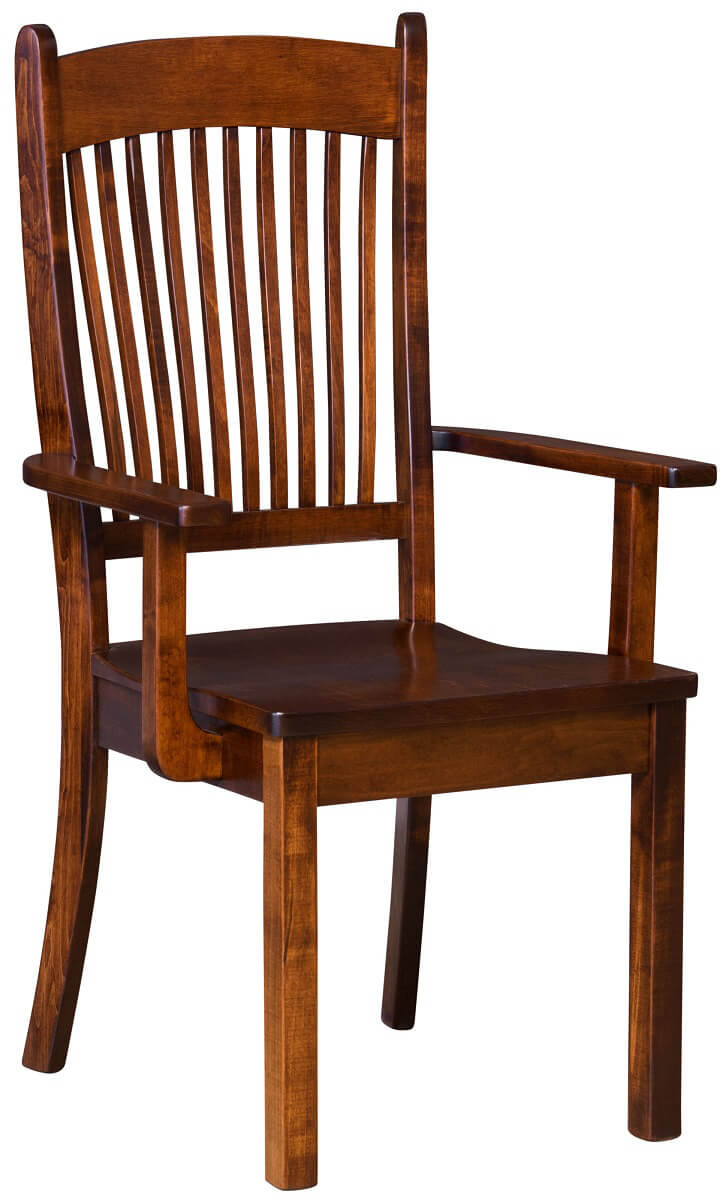 Brown Maple Kitchen Arm Chair