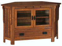 Lakeland 1-Drawer Corner TV Cabinet