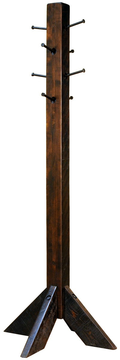 Lakemont Rustic Coat Rack - Free-Standing - Countryside Amish Furniture