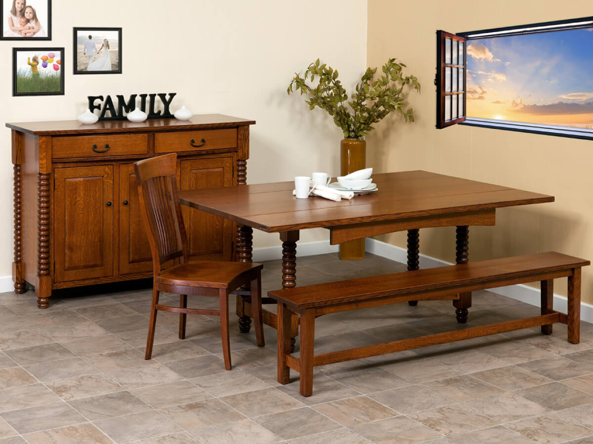 Traditional real wood dining furniture