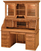Librarian’s Roll Top Desk with Hutch