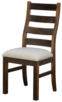 Limestone Chair with Fabric Seat