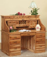 Amish Made Hickory Roll Top Desk