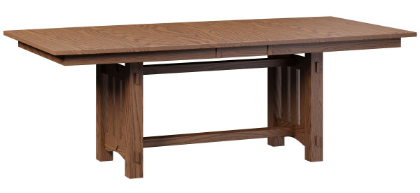 Mae Trestle Dining Table with Leaf