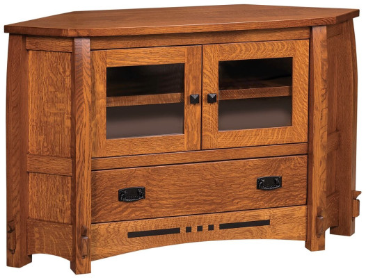 Marlette 1-Drawer Corner Cabinet