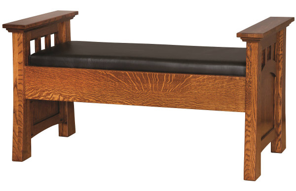 Mission Canyon Bedroom Bench Seat - Countryside Amish Furniture