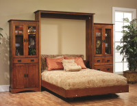 Mission Hills Murphy Bed with Bookcase