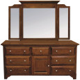 Montgomery Solid Wood Dresser with Mirror