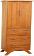 Neo Modern Armoire in Natural Cherry 