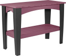 Cherrywood and Black New Guinea Outdoor Buffet Table